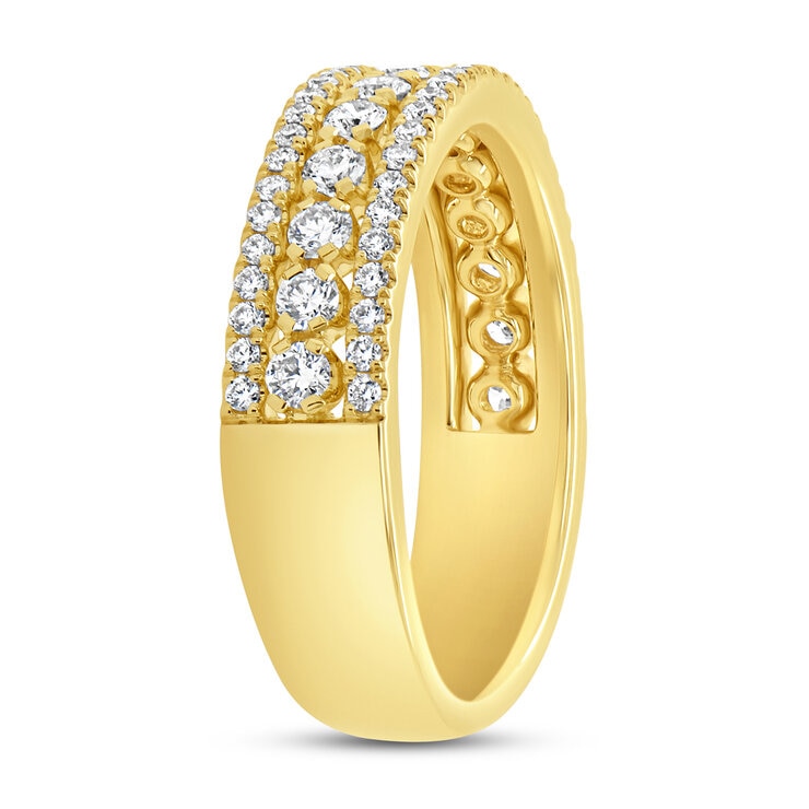 Anillo, 0.77ctw Diamantes, Oro Amarillo de 14K — Imagen 2 de 4