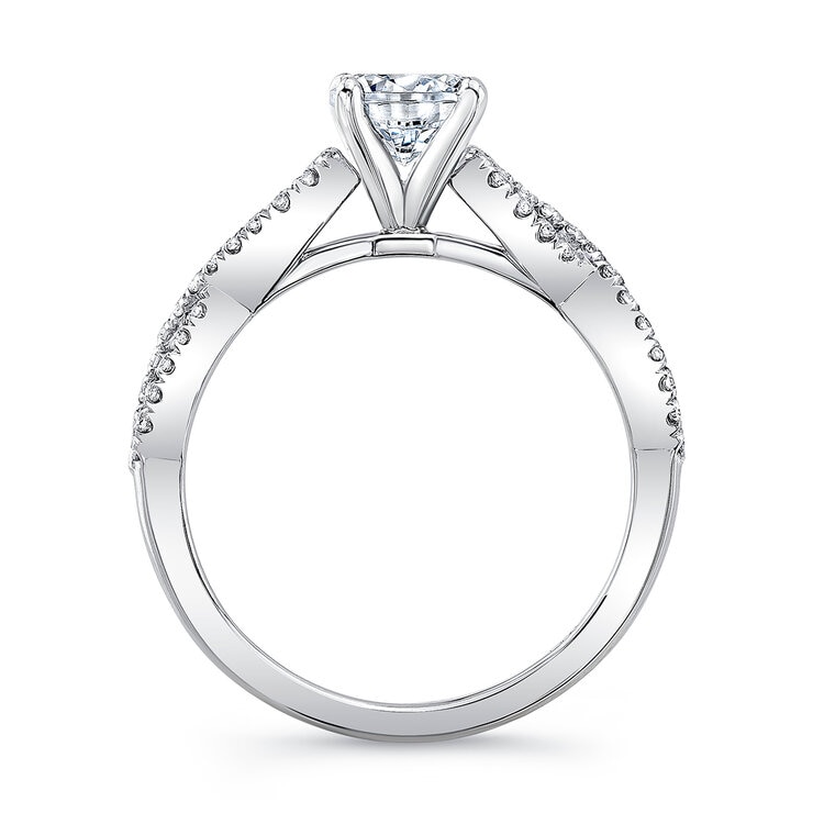 Anillo, 0.93ctw Diamantes, en Platino — Imagen 2 de 4