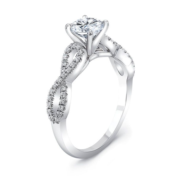 Anillo, 0.93ctw Diamantes, en Platino — Imagen 4 de 4