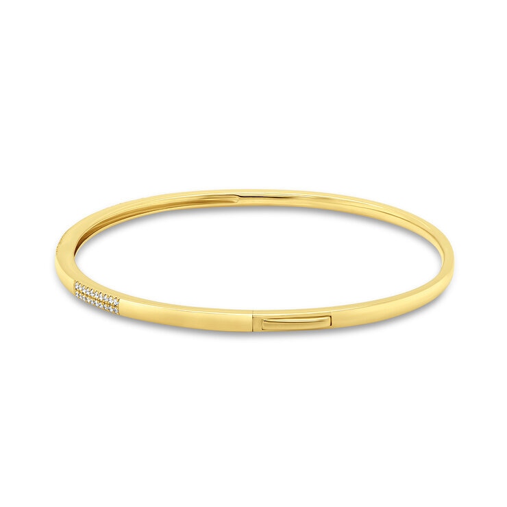 Brazalete de Diamantes 0.20ctw, Oro Amarillo de 14K — Imagen 3 de 4