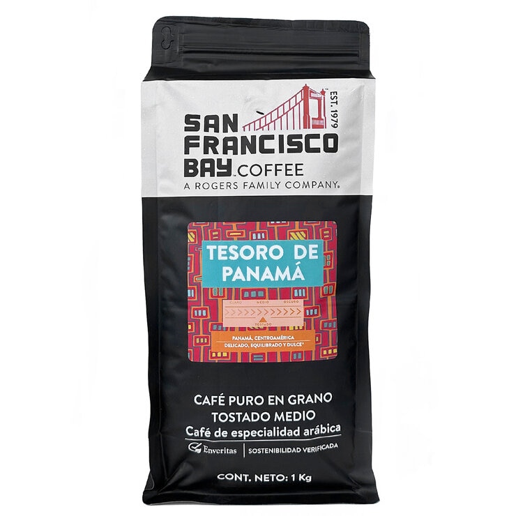 San Francisco Bay Coffee Café Gourmet Tesoro de Panamá  1 kg (Grano Entero o Molido) — Imagen 1 de 4