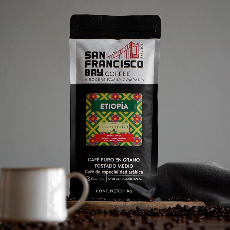 San Francisco Bay Coffee Café en Grano de Etiopia 1 kg — Imagen 4 de 4