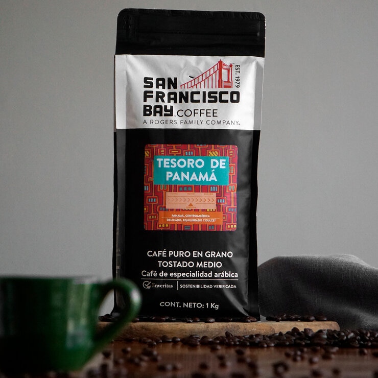 San Francisco Bay Coffee Café Gourmet Tesoro de Panamá  1 kg (Grano Entero o Molido) — Imagen 4 de 4