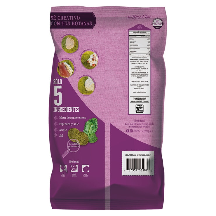 The Better Chip Chips con Espinaca y Kale 680 g — Imagen 2 de 2