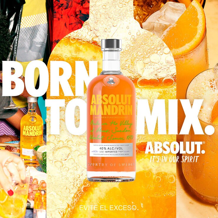 Vodka Absolut Mandrin 750 ml — Imagen 2 de 3