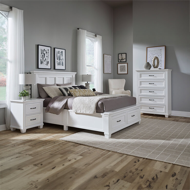 Universal Broadmoore Furniture, Cama Queen con Espacio de Almacenamiento — Imagen 1 de 4