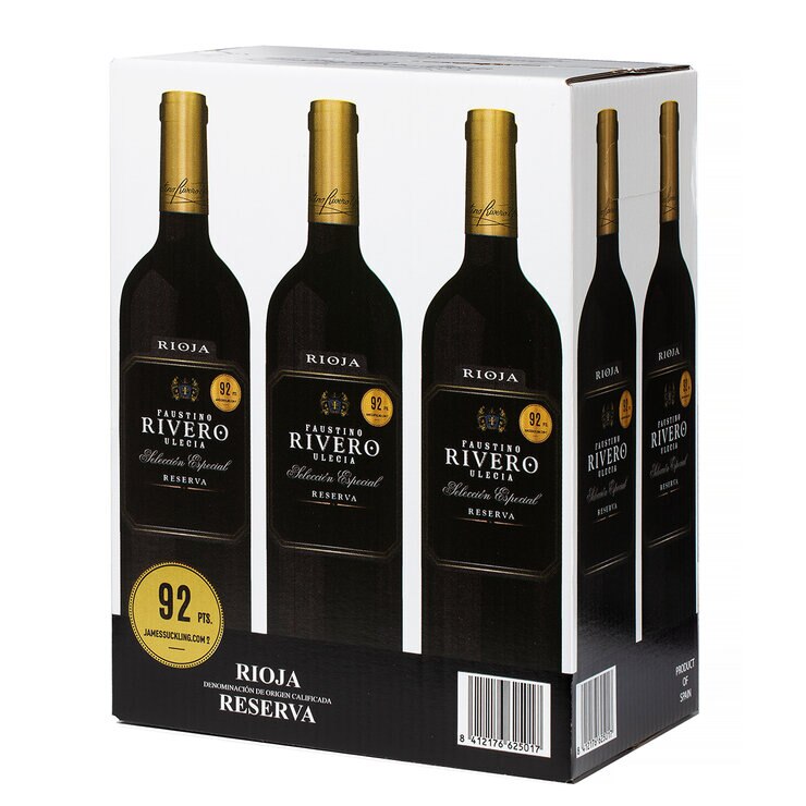 Vino Tinto Faustino Rivero Ulecia Reserva 6/750 ml — Imagen 1 de 3