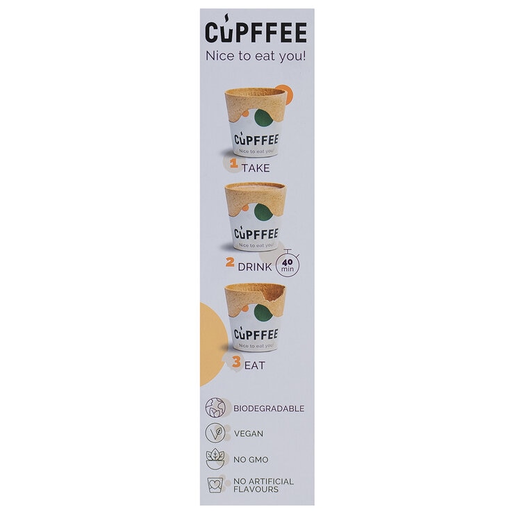 Cupffee Vaso Comestible de Galleta 12 pzas — Imagen 4 de 4