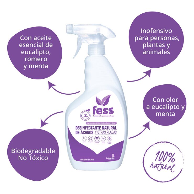 Fess, Desinfectante Natural de Ácaros, 2L — Imagen 2 de 4