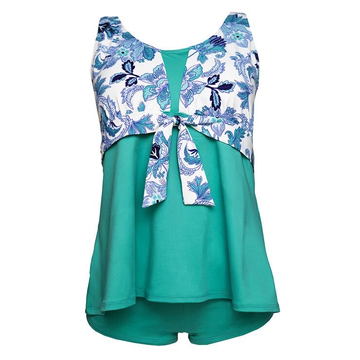 Alas de Sal, Traje de Baño de 2 Piezas con Estampado de Flores para Dama — Imagen 2 de 2
