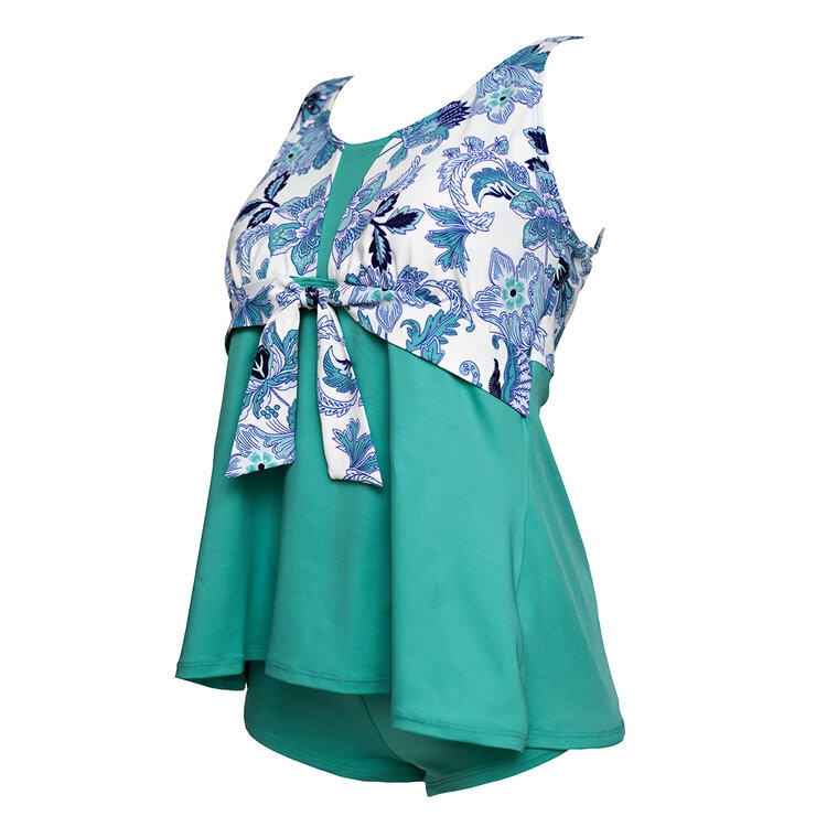 Alas de Sal, Traje de Baño de 2 Piezas con Estampado de Flores para Dama — Imagen 1 de 2