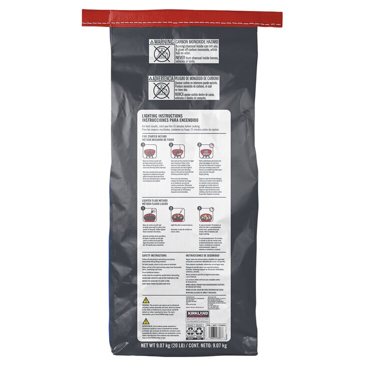 Kirkland Signature Briquetas de Carbón 2 bolsas de 9.07 Kg — Imagen 2 de 4