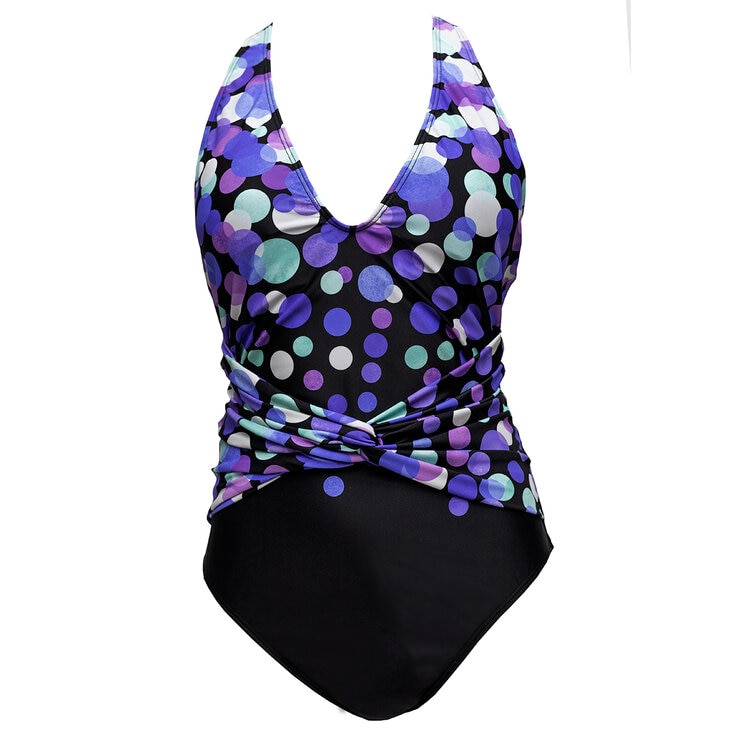Alas de Sal, Traje de Baño Completo con Estampado de Puntos para Dama — Imagen 1 de 3