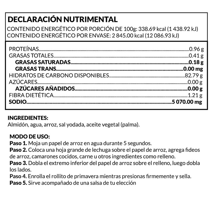 CJ Foods Hojas De Arroz 3 pzs de 280g — Imagen 3 de 4
