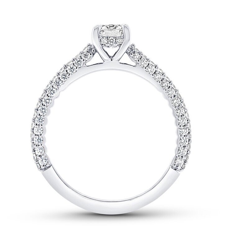 Anillo, 1.32ctw Diamantes, Oro Blanco, 14K — Imagen 4 de 4