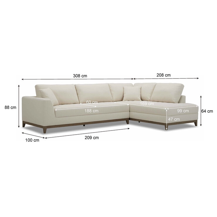 GilmanCreek Furniture, Bryor, Seccional de Tela de 2 piezas — Imagen 3 de 4