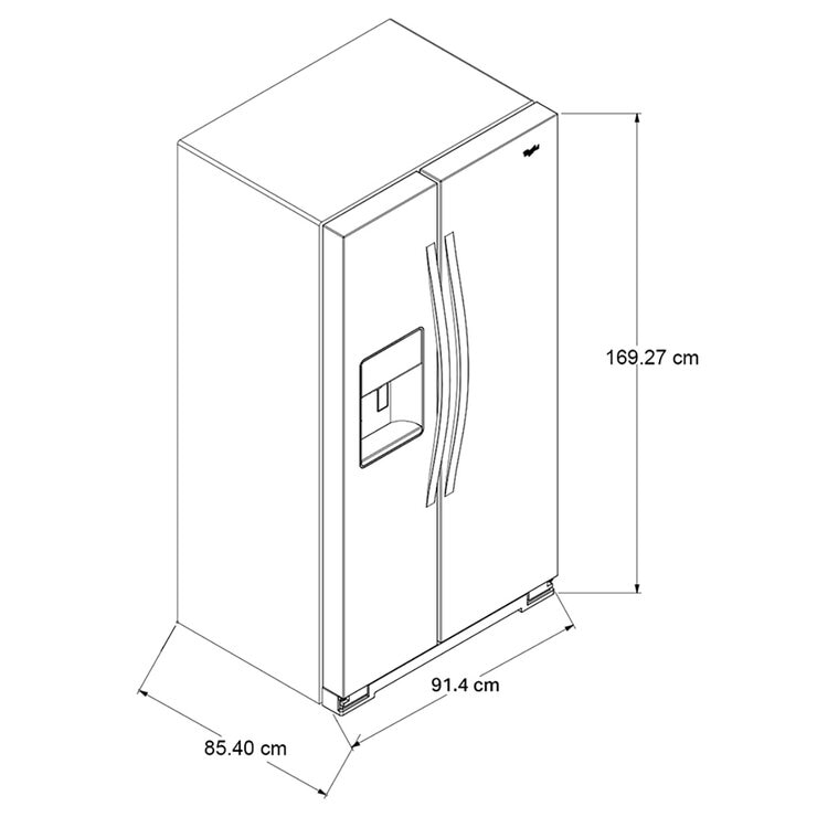 Whirlpool Refrigerador 25' 7WRS25SDHM — Imagen 4 de 4