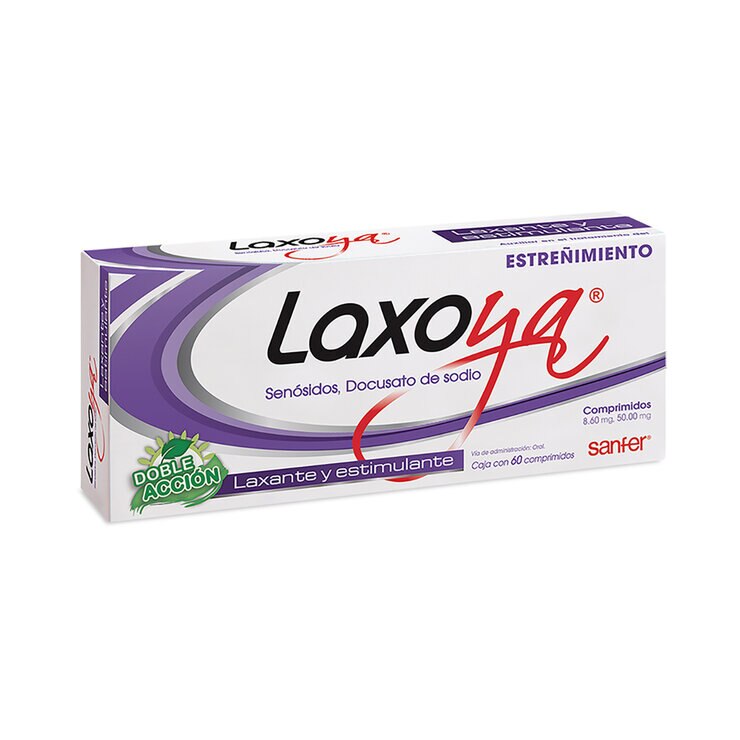Laxoya Senosidos Docusato de Sodio 8.6mg/50mg 60 Comprimidos — Imagen 2 de 4