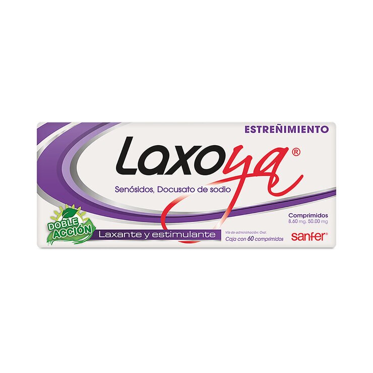 Laxoya Senosidos Docusato de Sodio 8.6mg/50mg 60 Comprimidos — Imagen 1 de 4