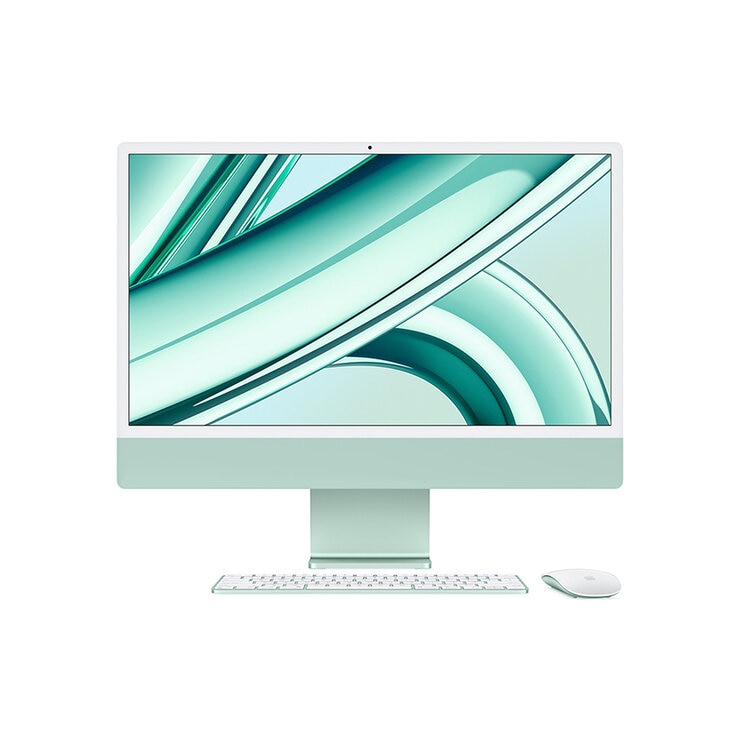 Apple iMac 24" 256GB 4.5K Chip M3 Verde CPU de 8 núcleos GPU de 10 núcleos  — Imagen 1 de 4