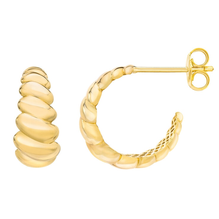 Aretes, Oro Amarillo de 14K — Imagen 4 de 4