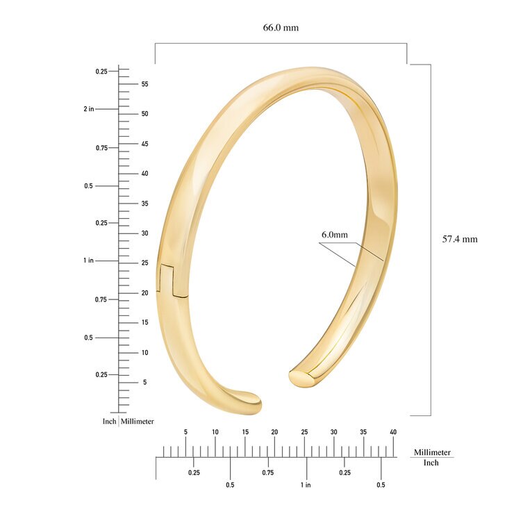 Brazalete, Oro Amarillo de 14K — Imagen 3 de 4