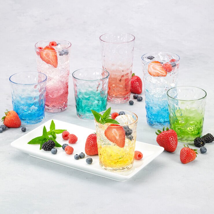 Juego de Vasos de Acrílico 12 piezas — Imagen 1 de 3