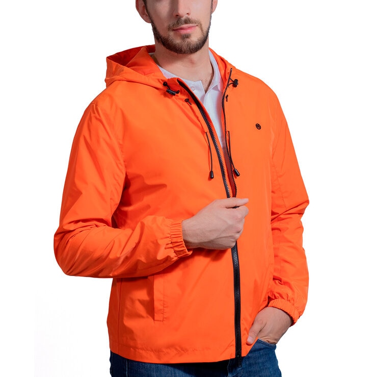 Perry Ellis, Chamarra Color Naranja con Capucha para Caballero — Imagen 1 de 2