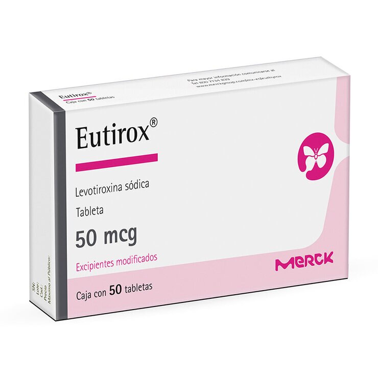 Eutirox 50mcg 50 Tabletas — Imagen 2 de 4