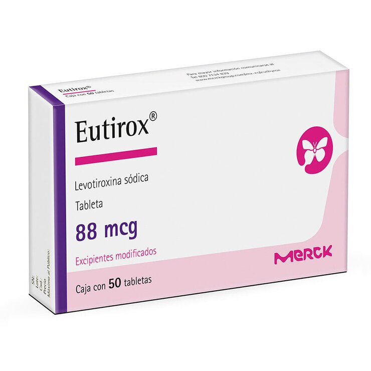 Eutirox 88mcg 50 Tabletas — Imagen 2 de 4