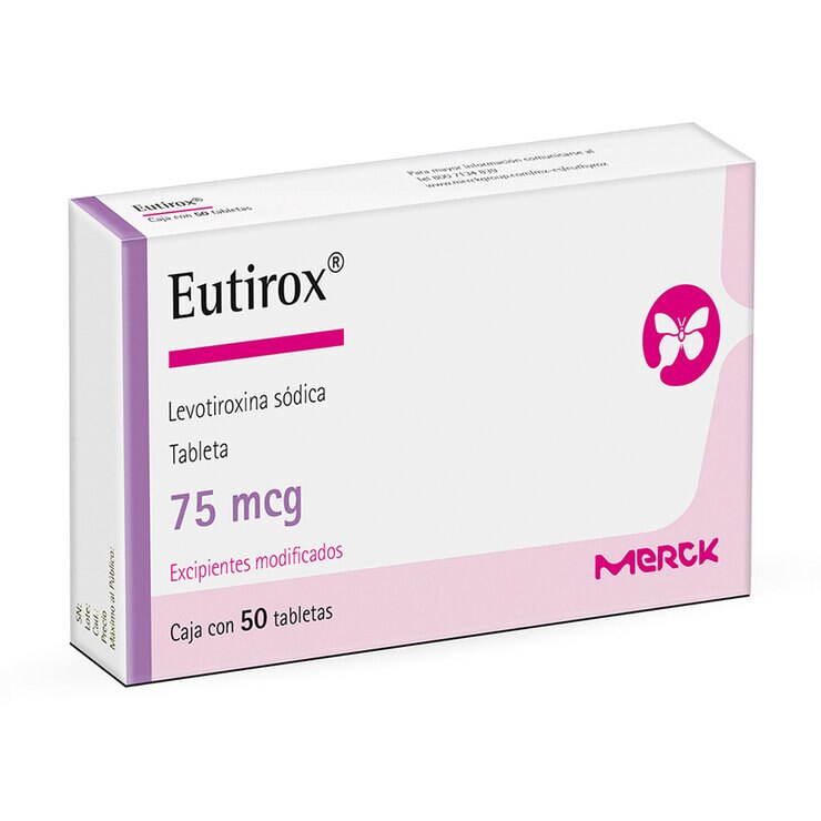 Eutirox 75mcg 50 Tabletas — Imagen 3 de 4