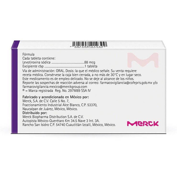 Eutirox 88mcg 50 Tabletas — Imagen 3 de 4