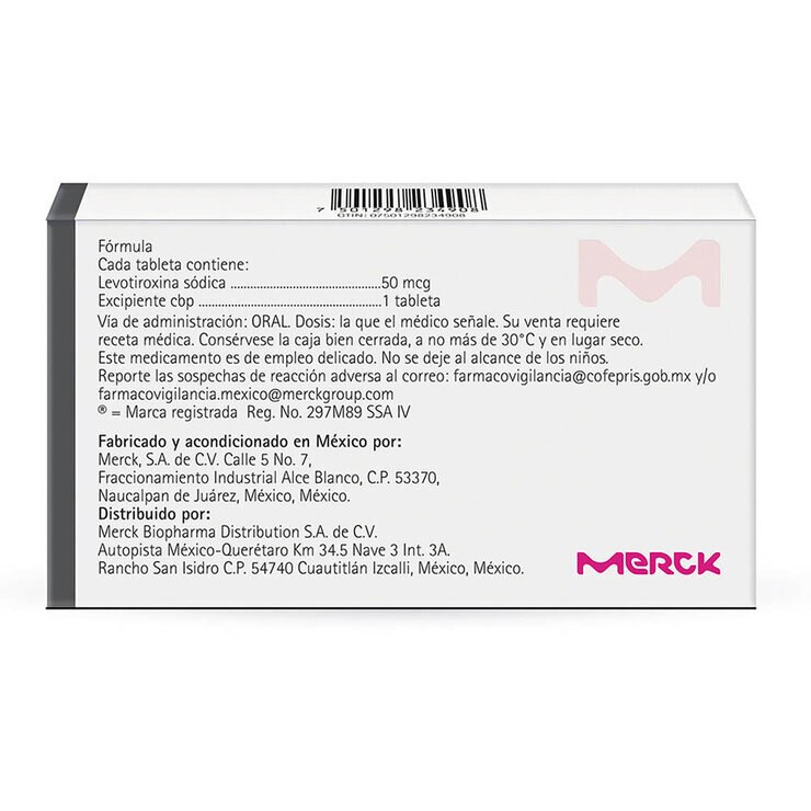 Eutirox 50mcg 50 Tabletas — Imagen 3 de 4