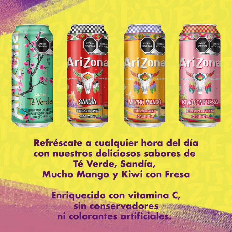 Arizona Té Sabores Surtidos 24 latas de 460 ml    — Imagen 4 de 4