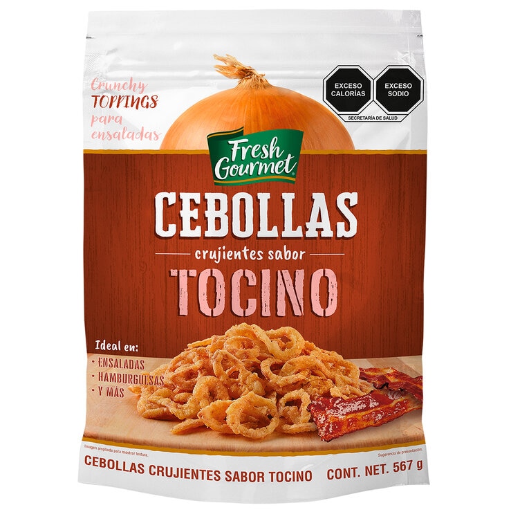 Fresh Gourmet Cebollitas Crujientes Sabor Tocino 567 g  — Imagen 1 de 3