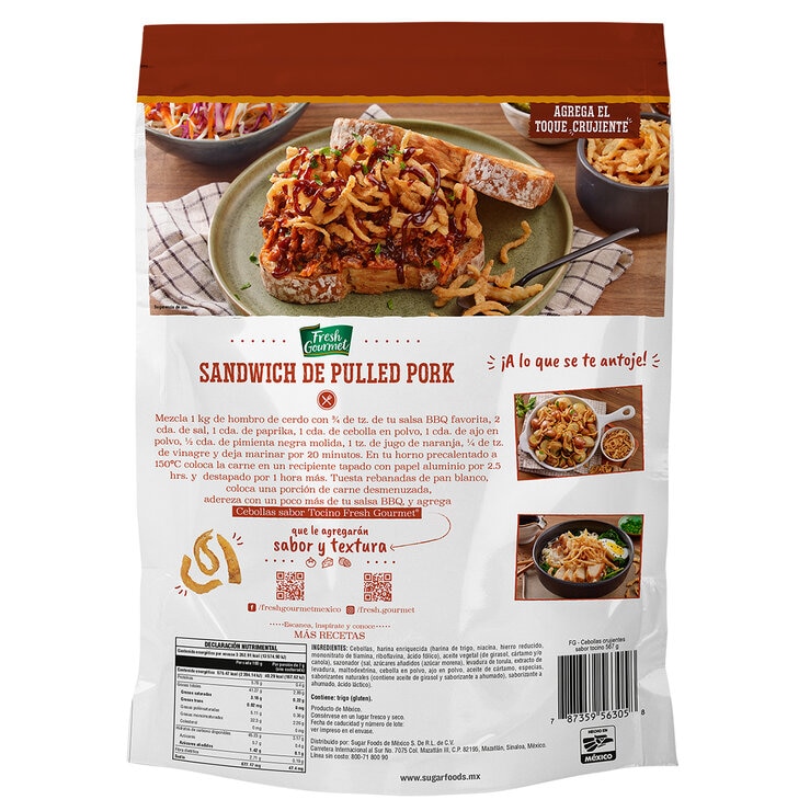 Fresh Gourmet Cebollitas Crujientes Sabor Tocino 567 g  — Imagen 2 de 3