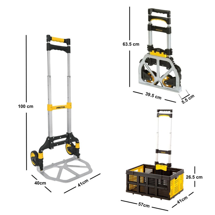 Stanley Carretilla de Mano con Caja Plegable — Imagen 2 de 4