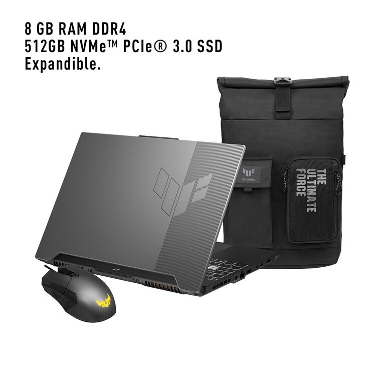 ASUS TUF Gaming F15 Laptops 15.6" Full HD Intel Core i5 8GB 512GB SSD + Mochila + Mouse — Imagen 4 de 4