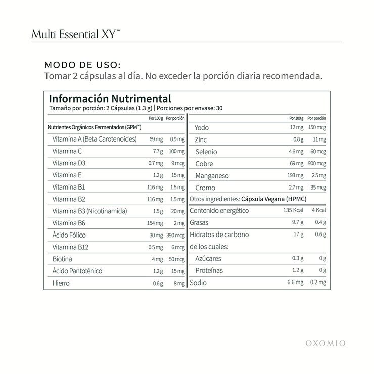 Oxomio Multi essential XY 2 Bolsas de 60 Cápsulas c/u — Imagen 2 de 4