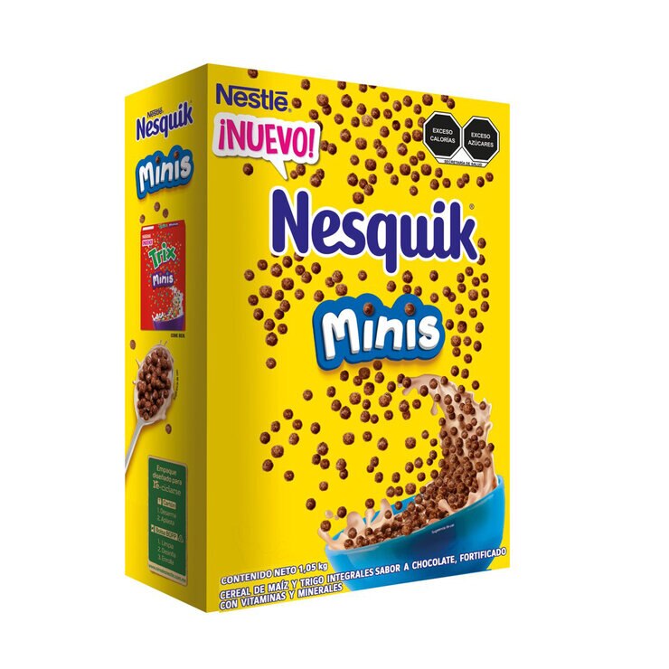 Nesquik Minis Cereal Sabor a Chocolate 1 kg — Imagen 3 de 4