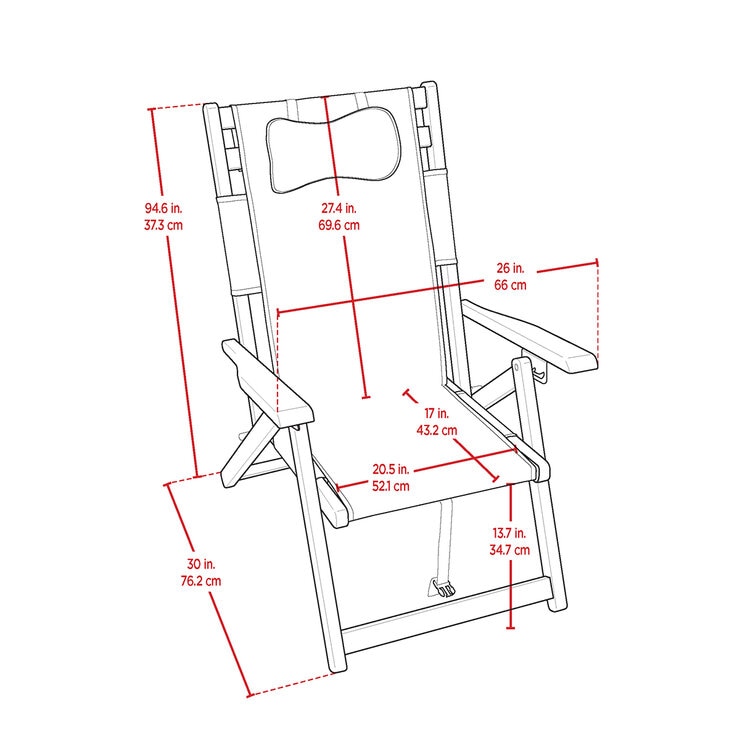 Tommy Bahama Silla de Madera Plegable — Imagen 4 de 4