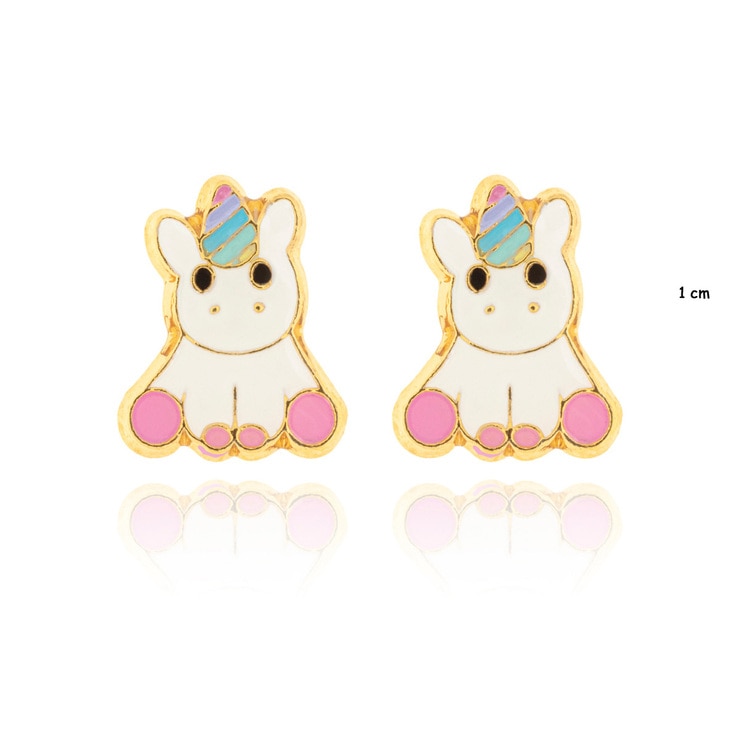 Juego de Collar con Cristal Verde, Aretes y Anillo, con Figura de Unicornio, para Niña — Imagen 2 de 4
