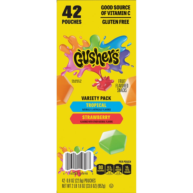 Gushers Caramelos sabor a Frutas 42 pzas de 22.6 g — Imagen 3 de 3