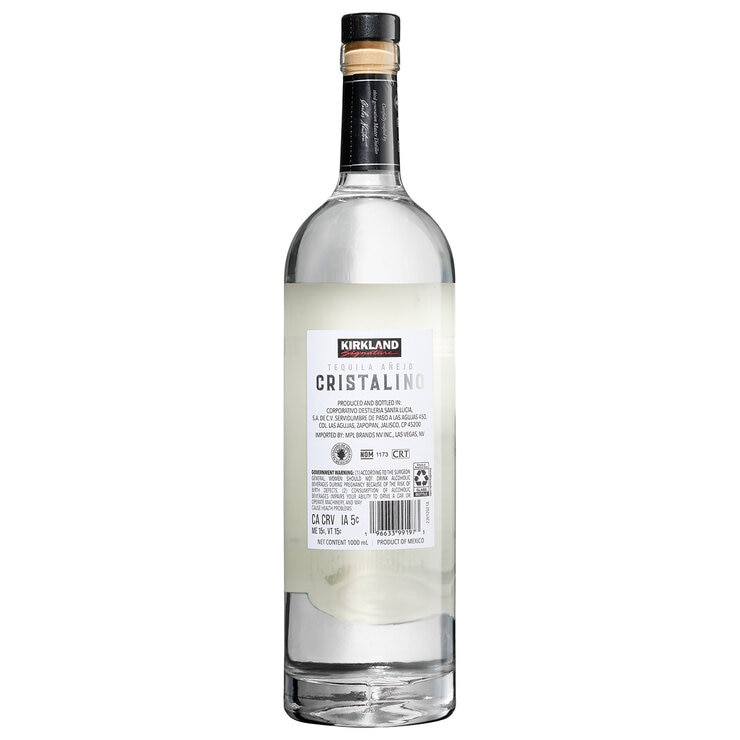 Tequila Kirkland Signature Cristalino 1 L — Imagen 2 de 2