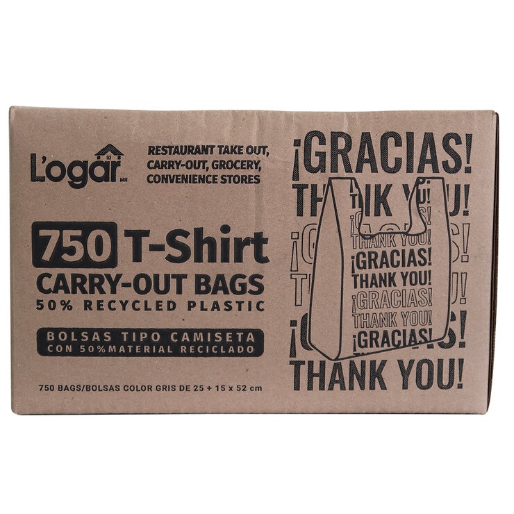 Logar Bolsas Tipo Camiseta 750 pzas — Imagen 1 de 3