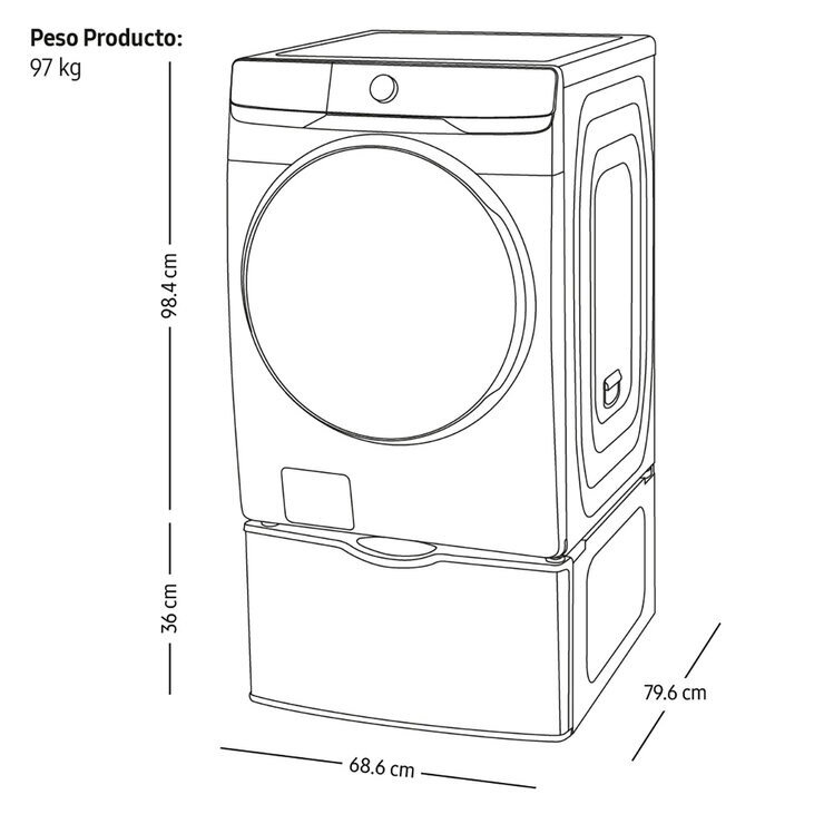 Samsung Lavasecadora 20 Kg — Imagen 4 de 4