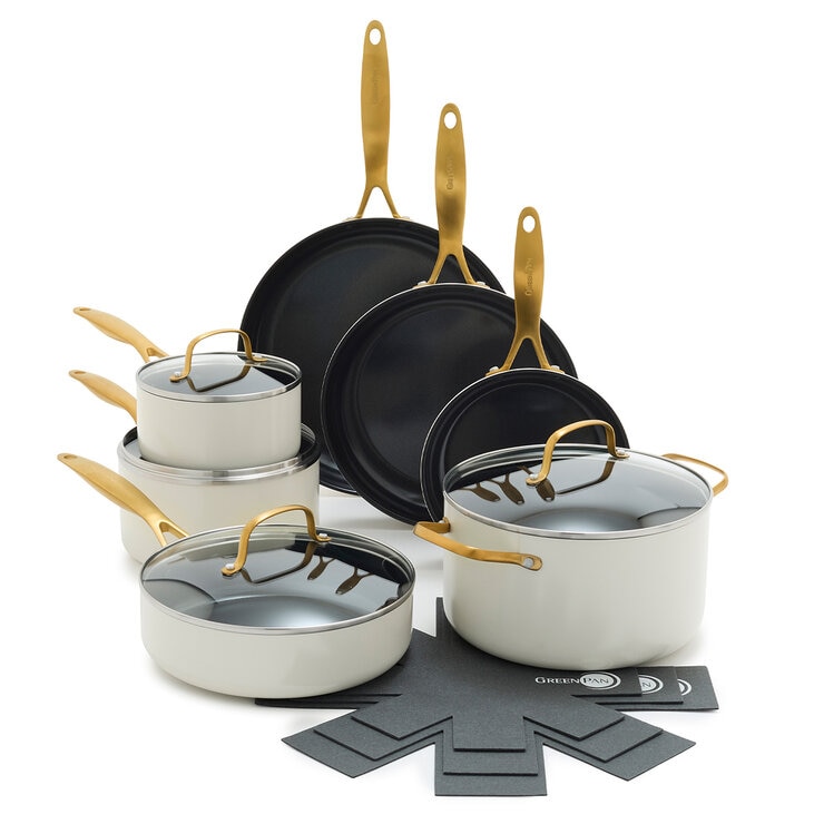 GreenPan Batería de Cocina de Aluminio Anodizado Resistente — Imagen 1 de 4