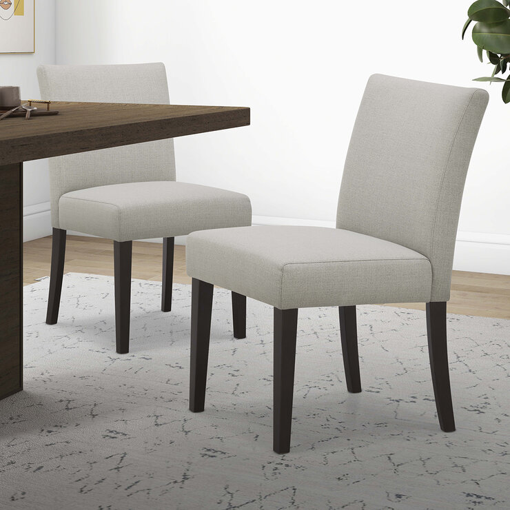 Gilmancreek, Set de 2 Sillas de Comedor de Tela Gris — Imagen 1 de 4