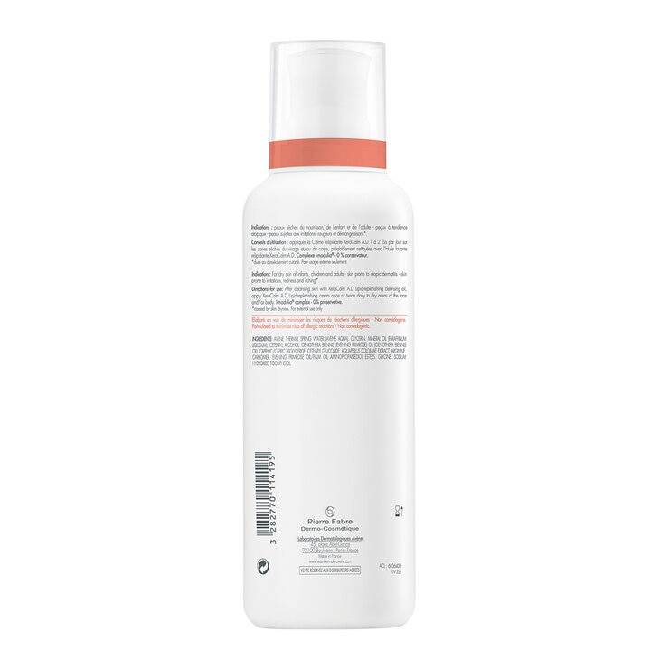 Avene Xeracalm A.D. Crema Emoliente 400 ml — Imagen 3 de 3