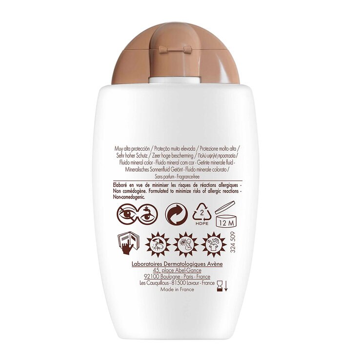 Avene Fluido Mineral con color FPS 50+ 40 ml — Imagen 4 de 4